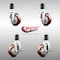 Service Caster 3 Inch 316SS Maroon Poly Swivel 1-1/2 Inch Expanding Stem Caster Brake SCC, 2PK SS316EX20S314-PPUB-MRN-2-TLB-2-112 - alternate 4